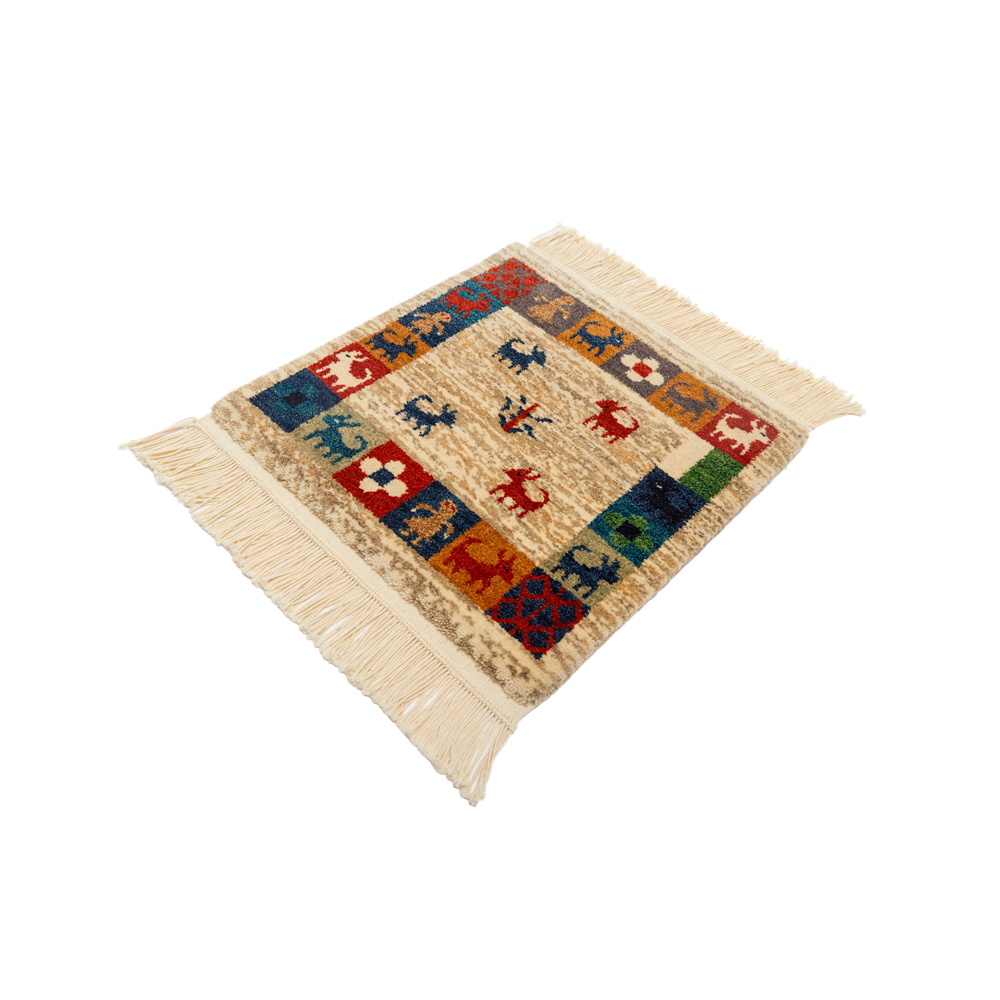 Nomadic Echoes | Hand-Knotted Ningxia Tan Sheep Wool Rug