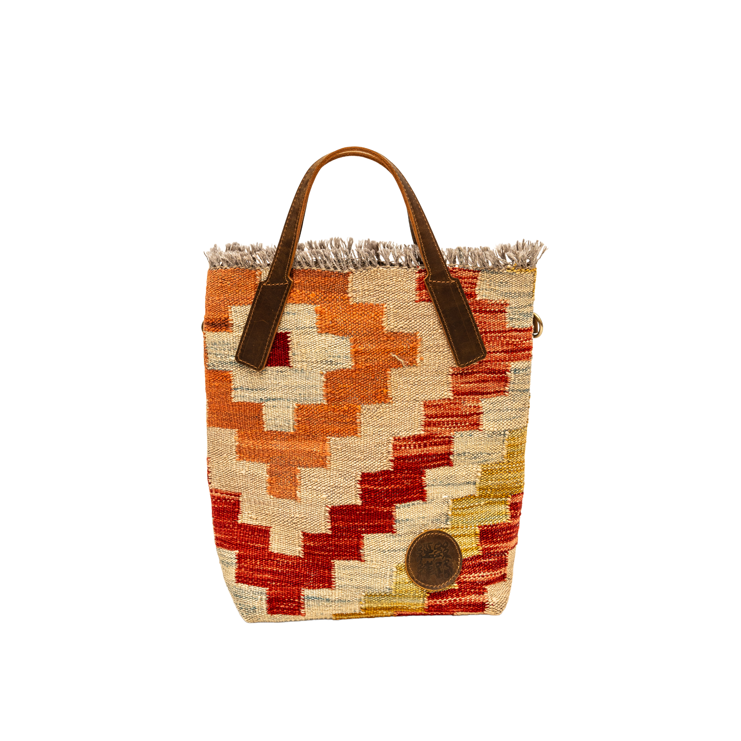 Geometric Totem | Hand-Woven Naturally Dyed Wool Textile Handbag