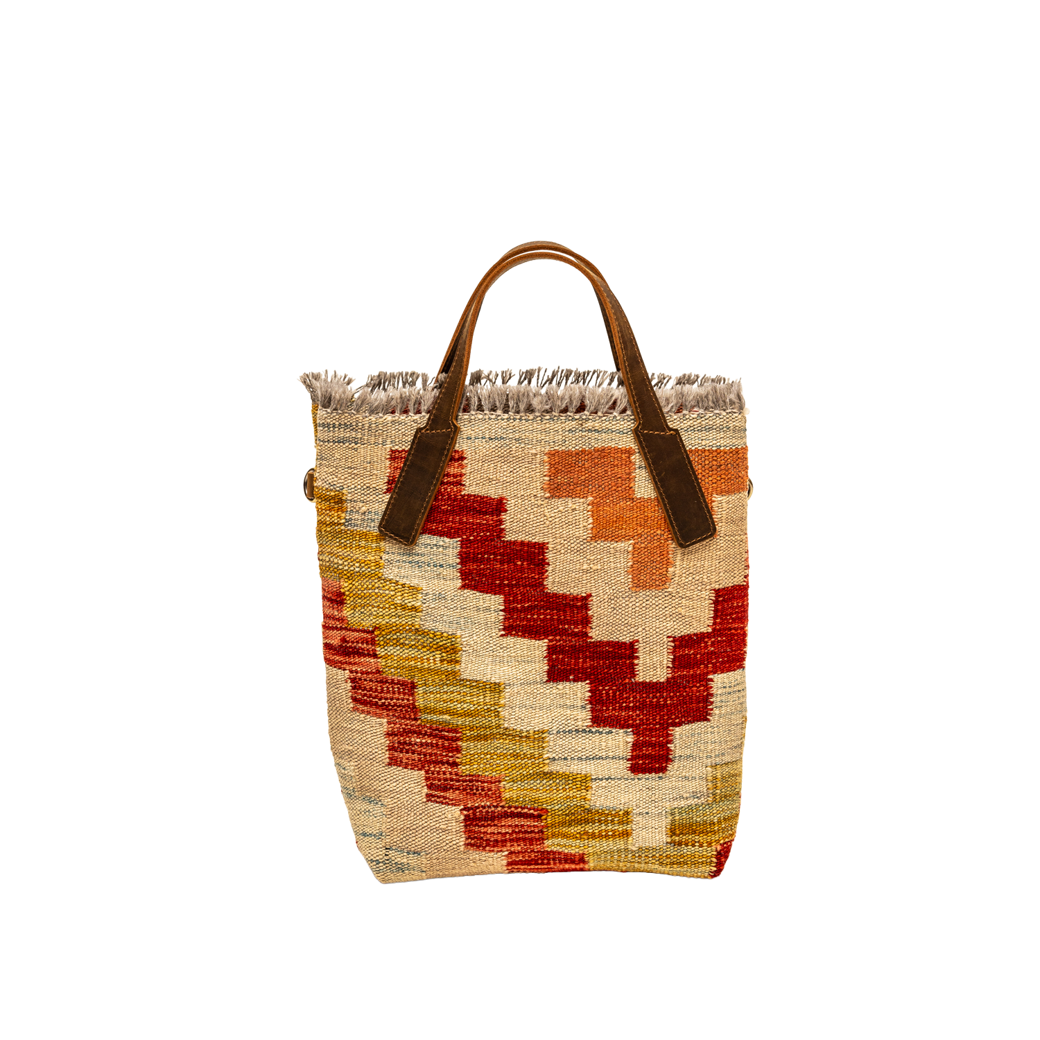 Geometric Totem | Hand-Woven Naturally Dyed Wool Textile Handbag