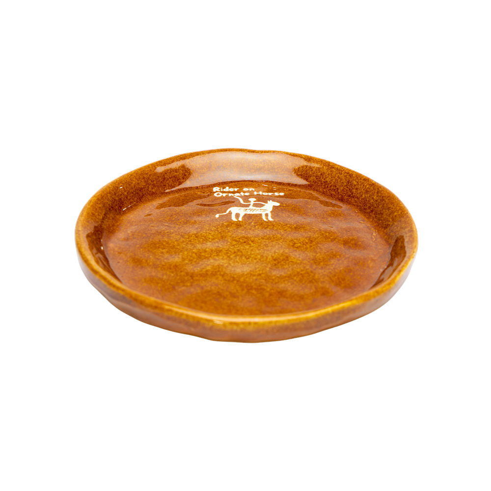 The Rider | Hand-Carved Xixia Heritage Ceramic Saucer