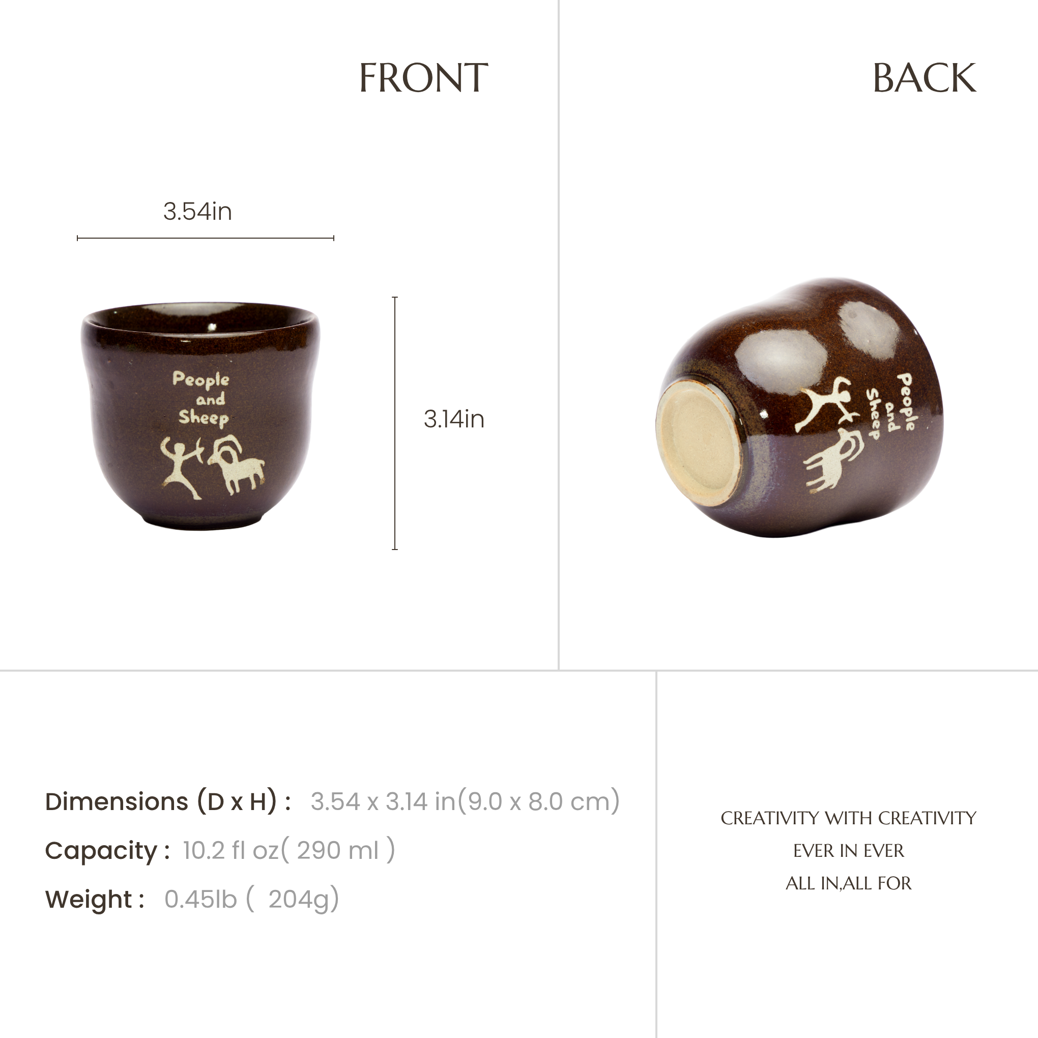 The Hunt | Hand-Carved Xixia Heritage Coffee Mug