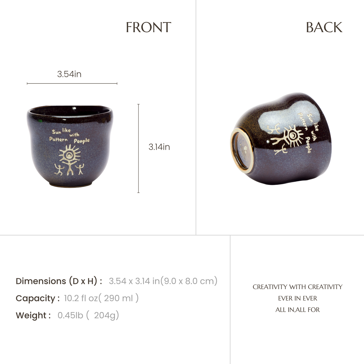 The Dancer | Hand-Carved Xixia Heritage Coffee Mug