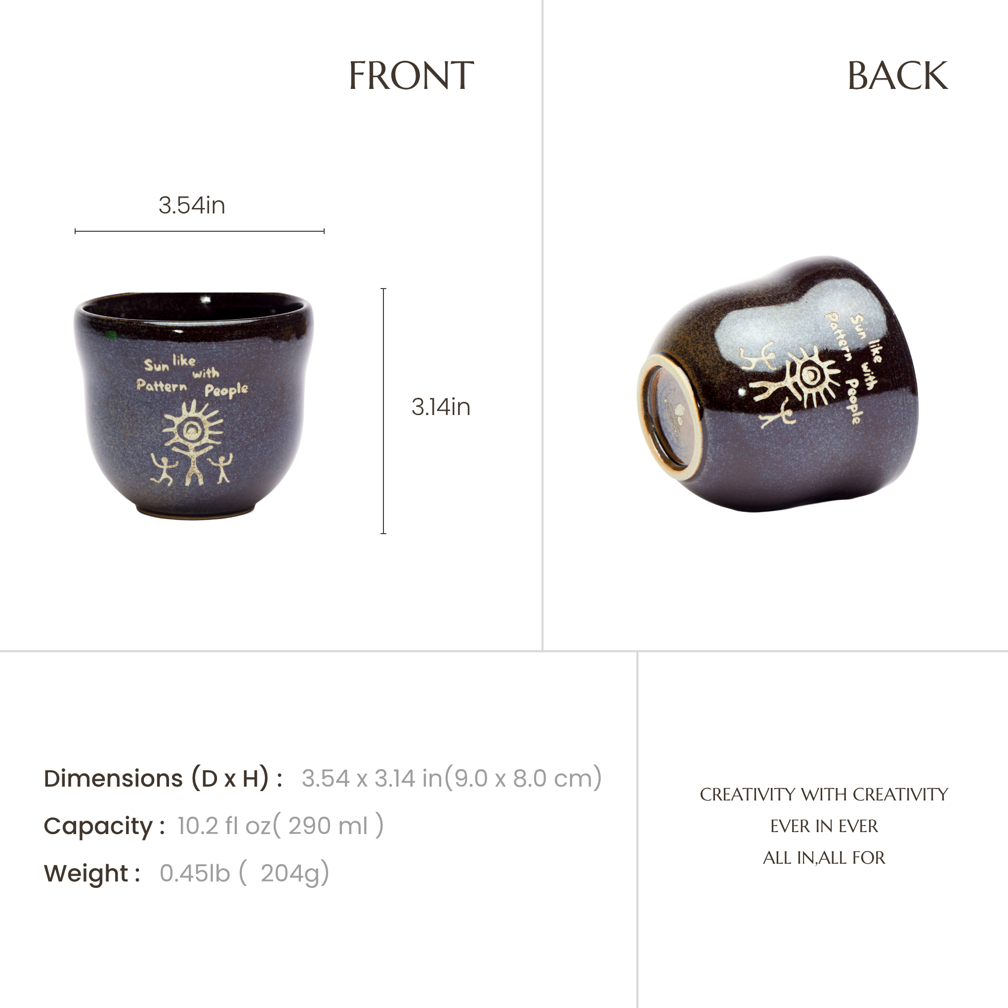 The Dancer | Hand-Carved Xixia Heritage Coffee Mug