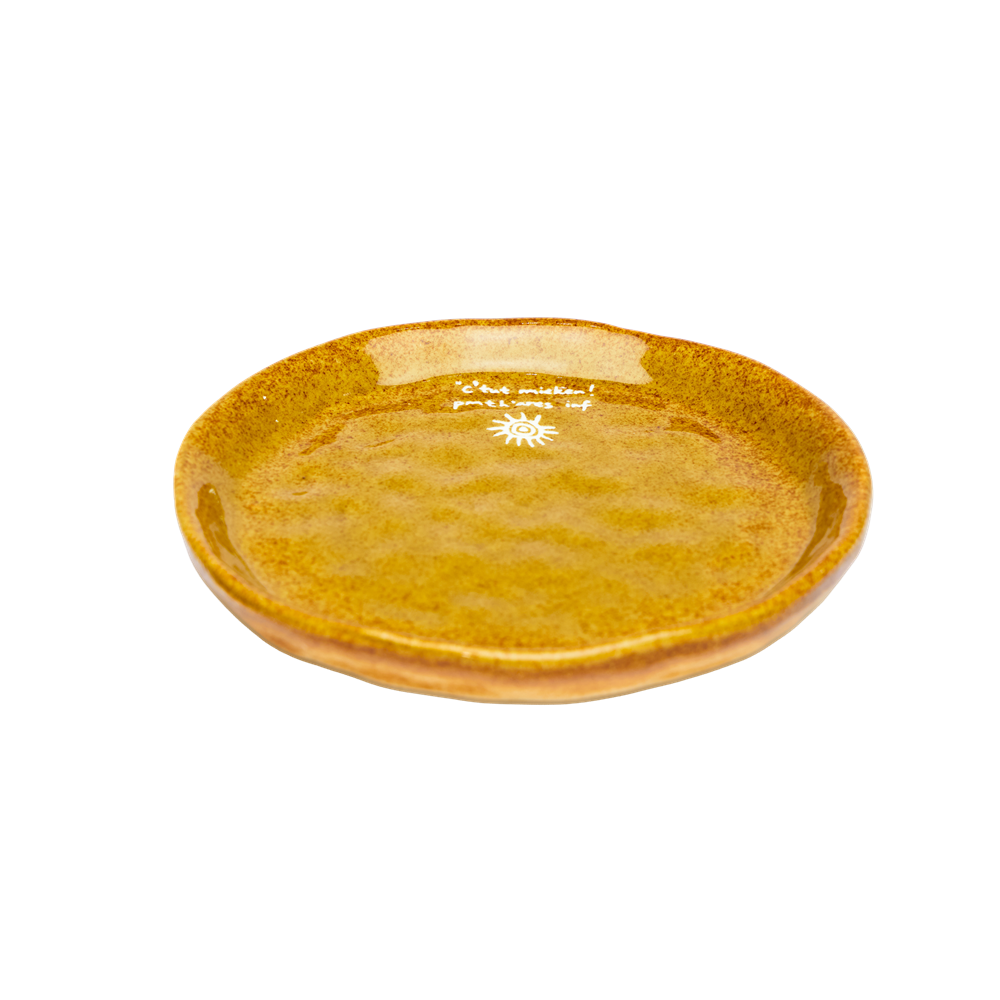 The Sun | Hand-Carved Xixia Heritage Ceramic Saucer