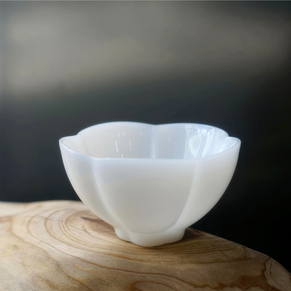 Jade Shell | Handcrafted Dehua White Porcelain Tea Cup