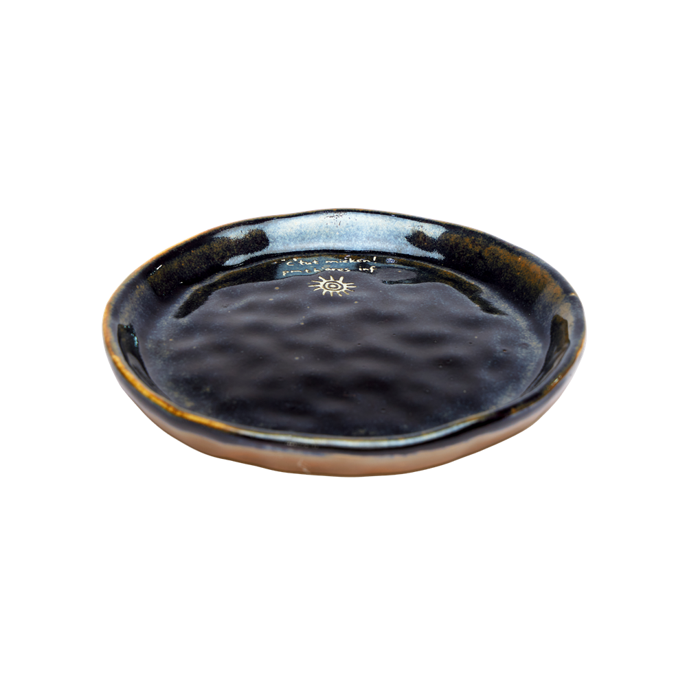 The Sun | Hand-Carved Xixia Heritage Ceramic Saucer
