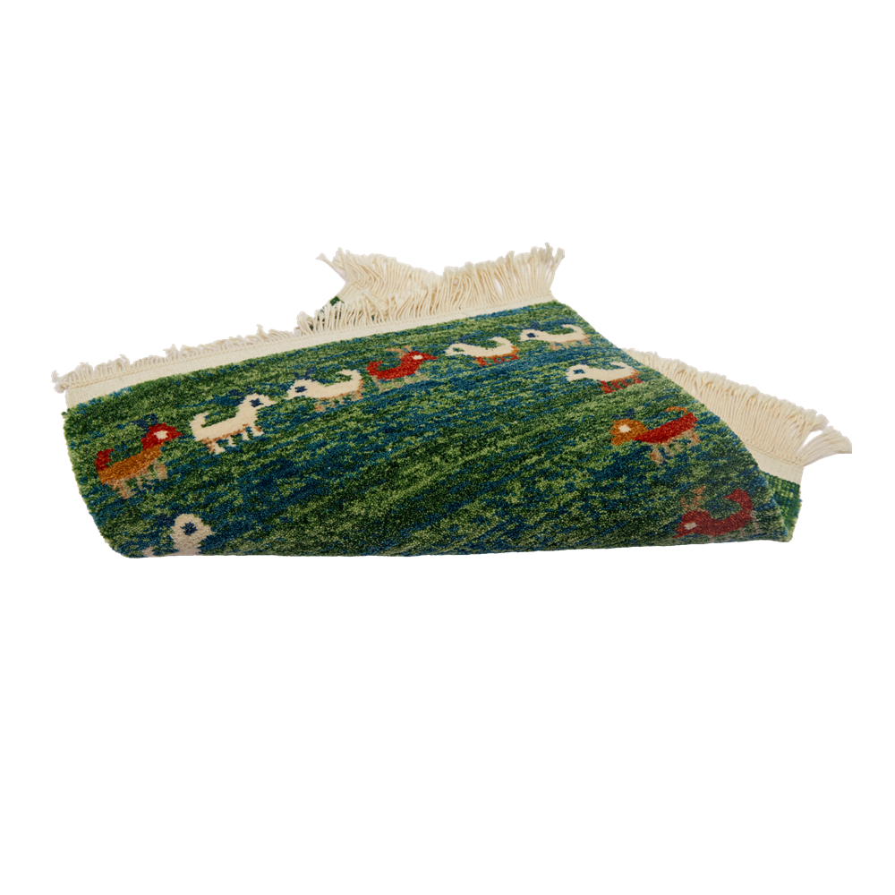 Steppe Harmony | Hand-Knotted Ningxia Tan Sheep Wool Rug