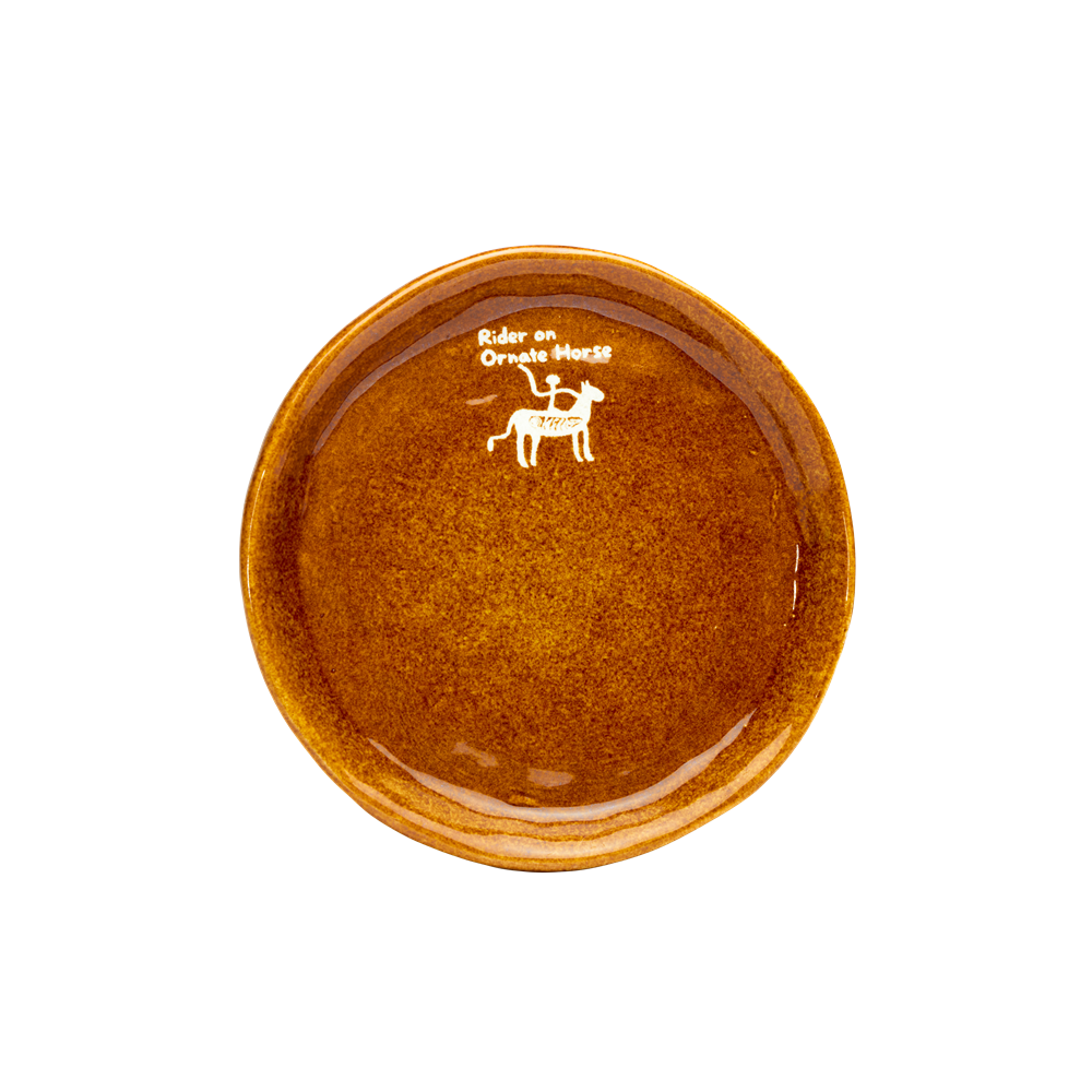 The Rider | Hand-Carved Xixia Heritage Ceramic Saucer