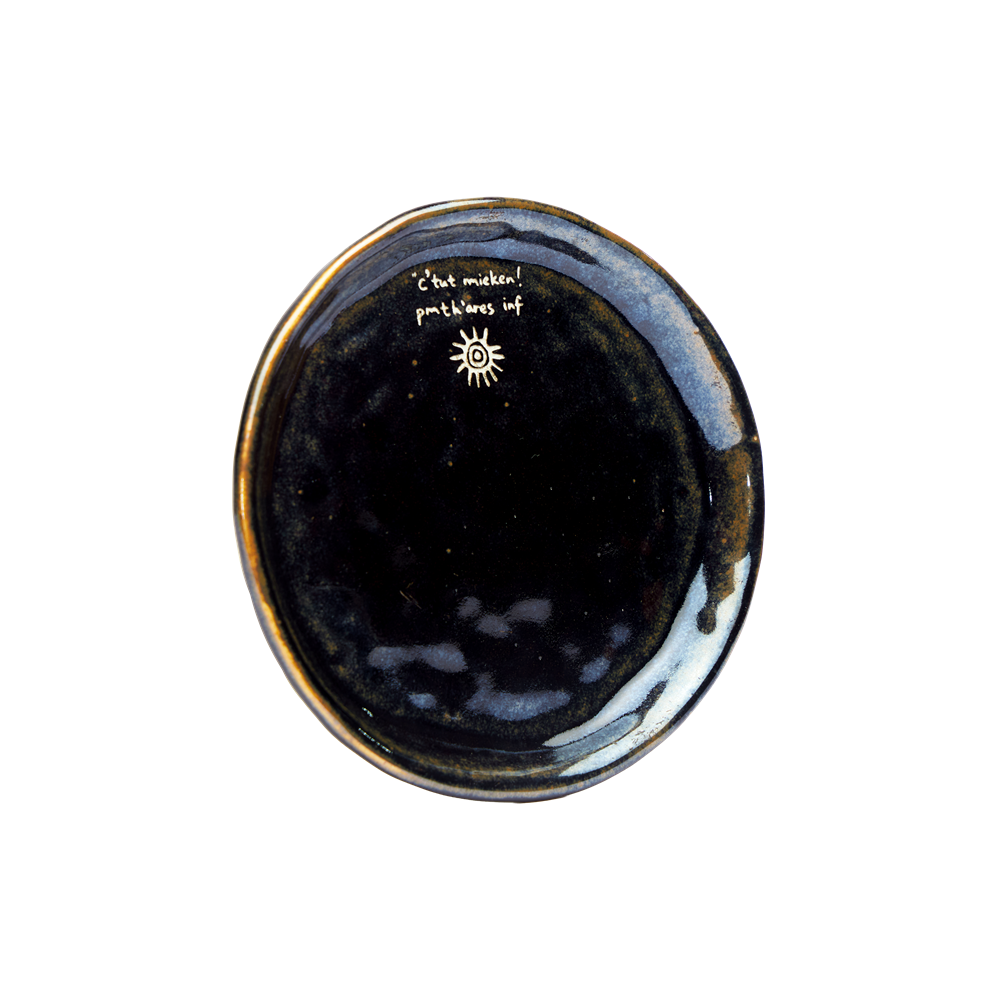 The Sun | Hand-Carved Xixia Heritage Ceramic Saucer