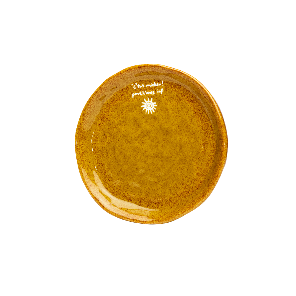 The Sun | Hand-Carved Xixia Heritage Ceramic Saucer