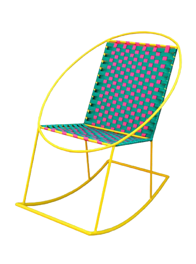 Blue and green
bamboo woven bottle