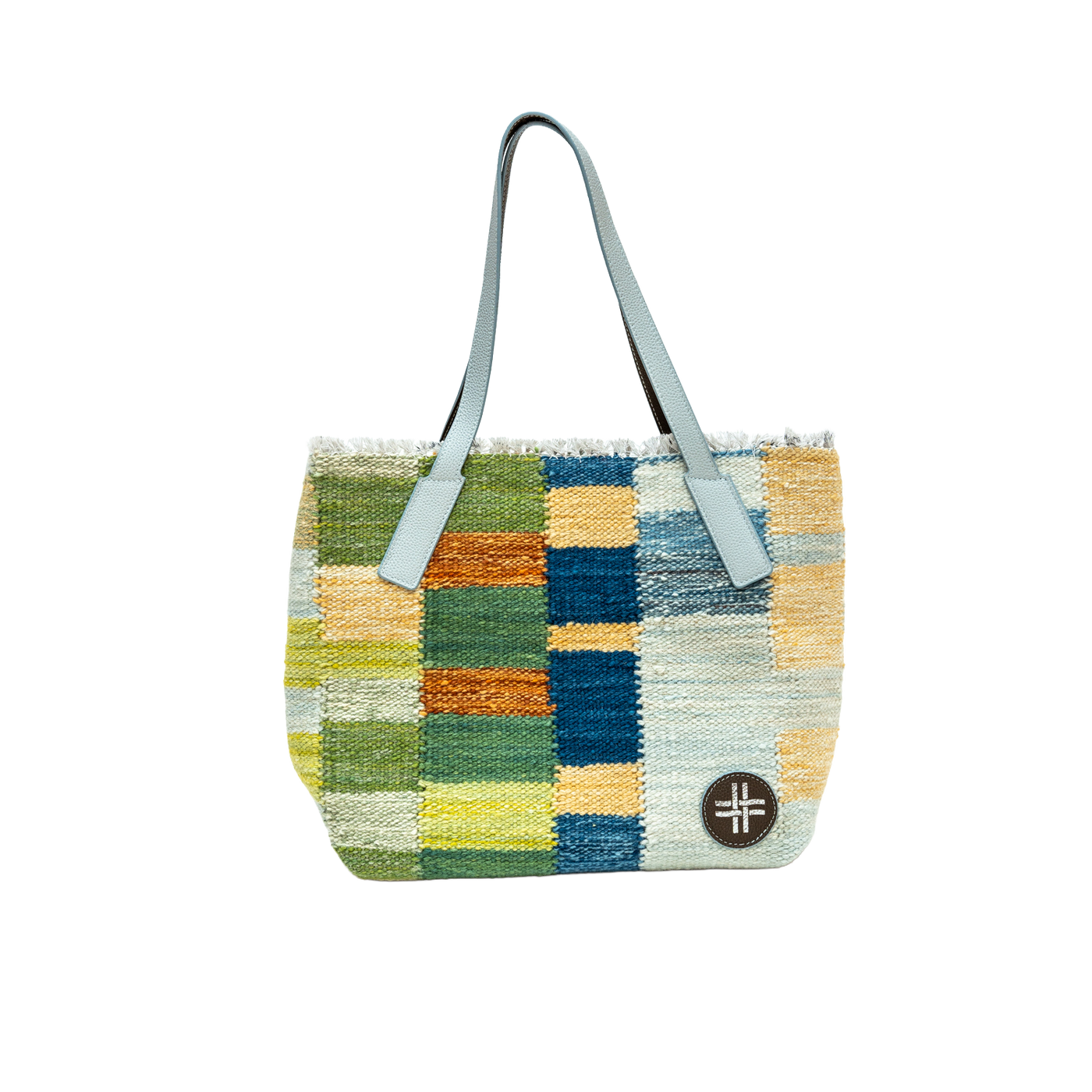 Mediterranean Coast | Hand-Woven Naturally Dyed Wool Textile Tote