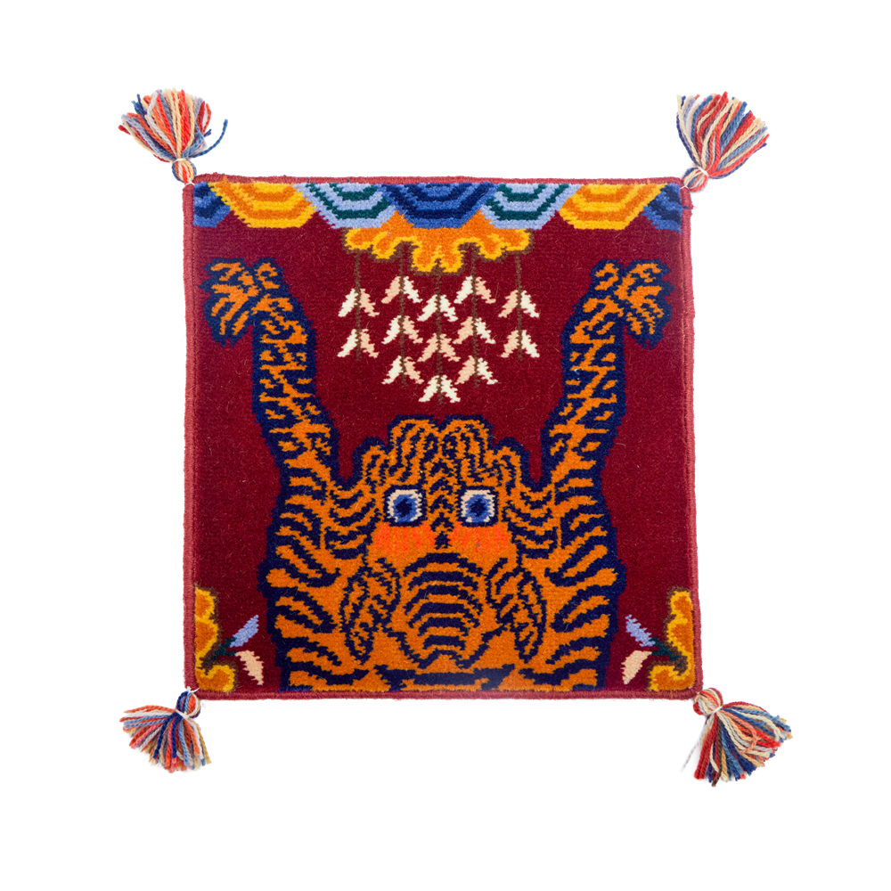 Tiger Majesty | Hand-Knotted Ningxia Tan Sheep Wool Rug