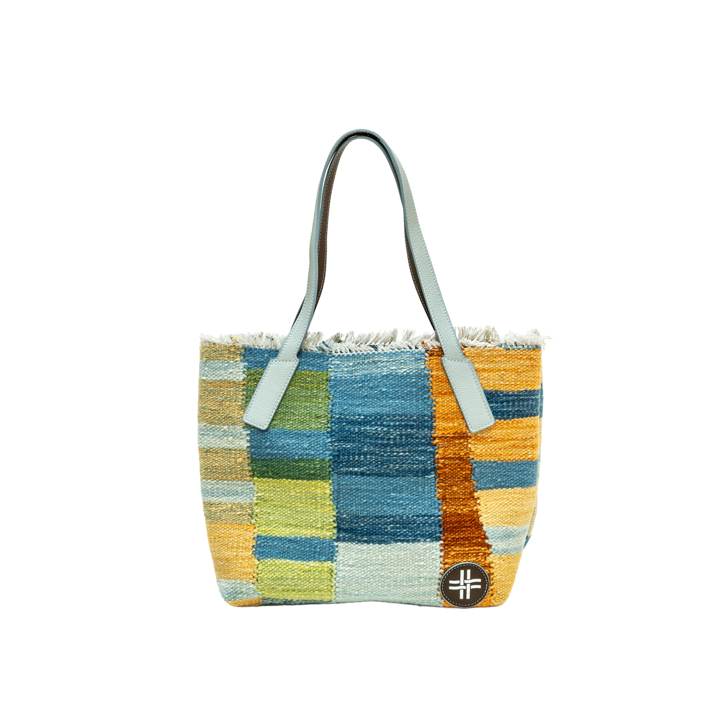 Mediterranean Coast | Hand-Woven Naturally Dyed Wool Textile Tote