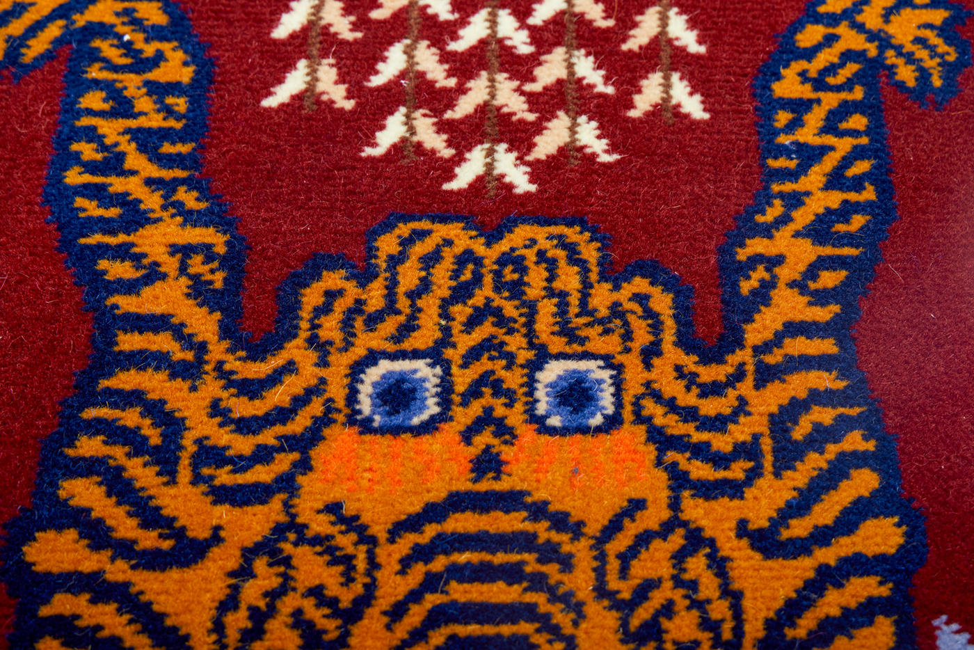 Tiger Majesty | Hand-Knotted Ningxia Tan Sheep Wool Rug