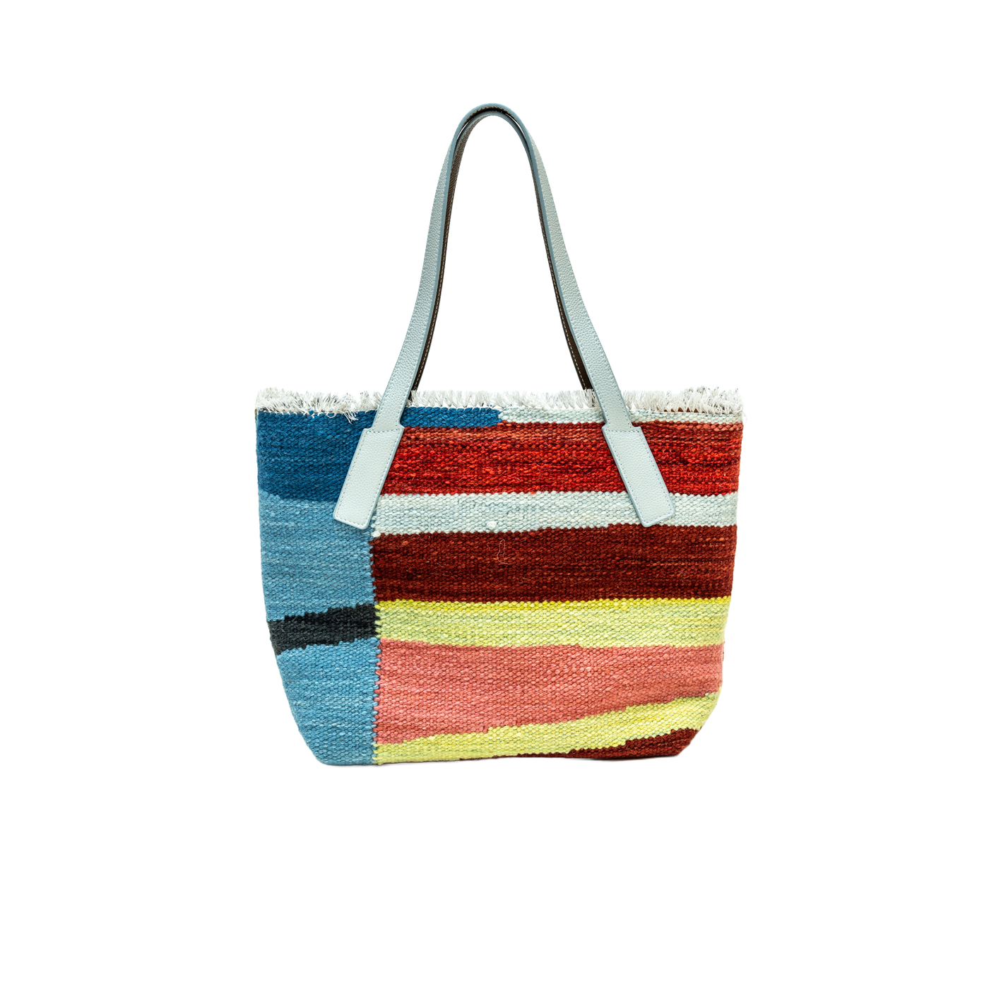 Mediterranean Coast | Hand-Woven Naturally Dyed Wool Textile Tote