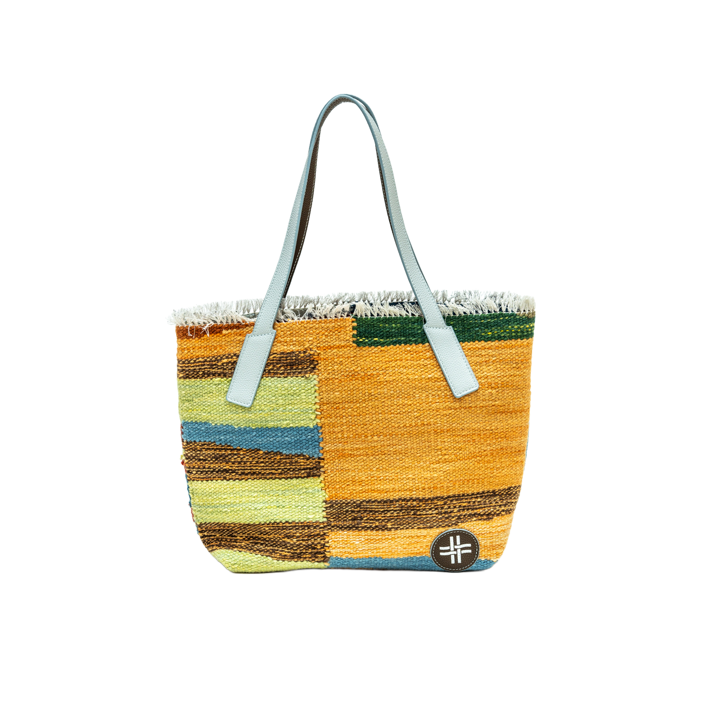 Mediterranean Coast | Hand-Woven Naturally Dyed Wool Textile Tote
