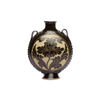 Desert Bloom | Hand-Carved Yellow River Clay Heritage Vase