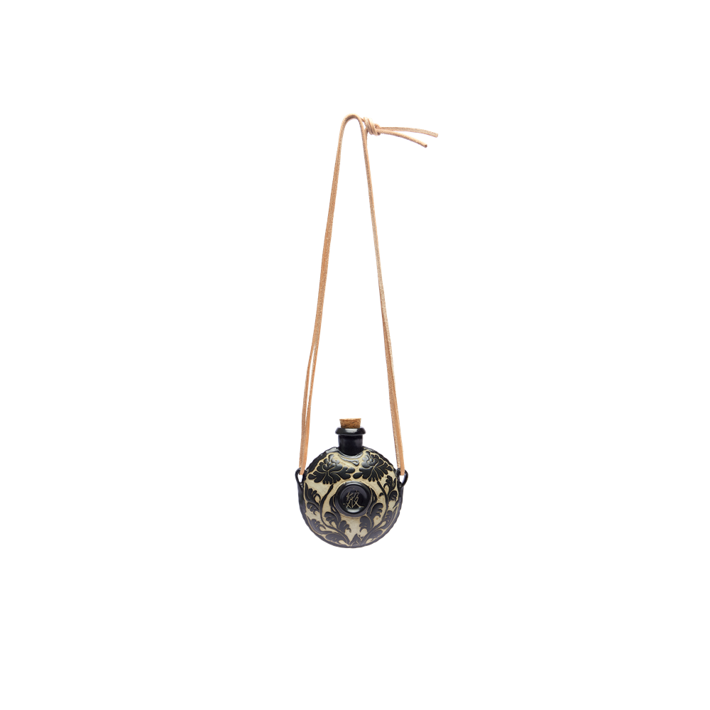 The Nomadic Spirit | Hand-Carved Ceramic Whiskey Flask Necklace