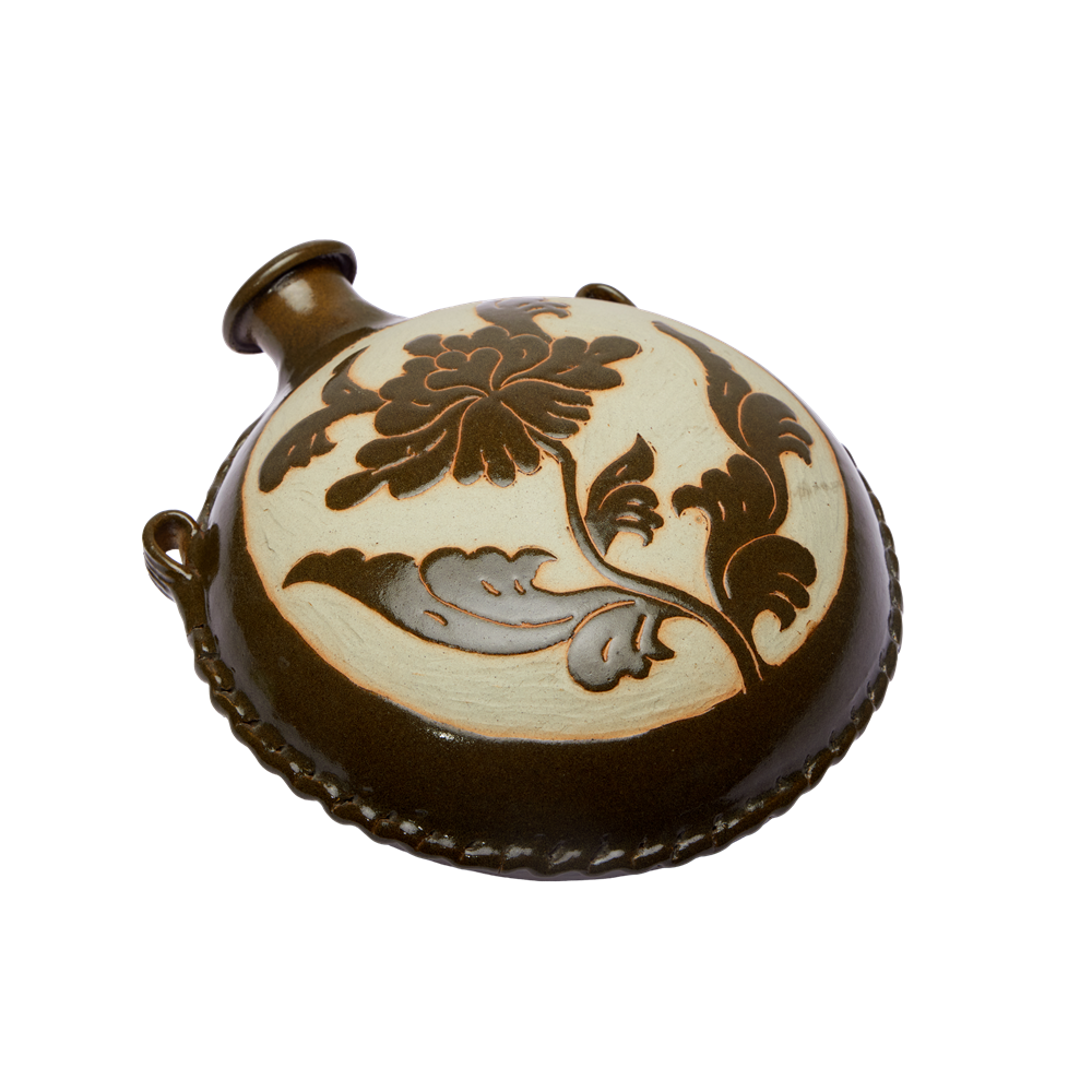 Desert Bloom | Hand-Carved Yellow River Clay Heritage Vase